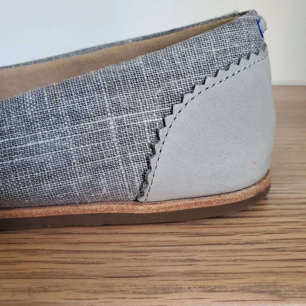 UGG Gray Canvas and Leather Flats - Picture 10 of 12